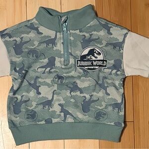 Jurassic World Toddler Boys Quarter Zip Top, Sizes 12 Months